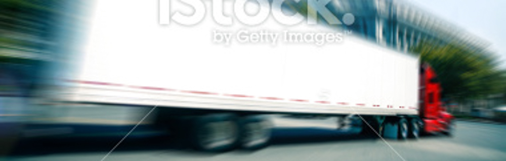 zooming transport truck