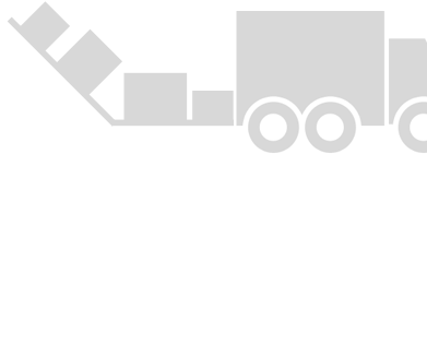 Drawn image of boxes being loaded into truck via conveyer