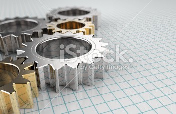 gears siting on graph paper